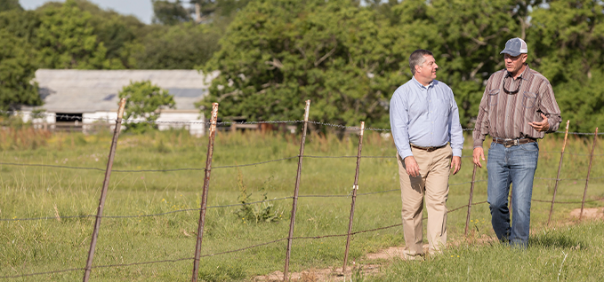 Speaking with community members about a right-of-way