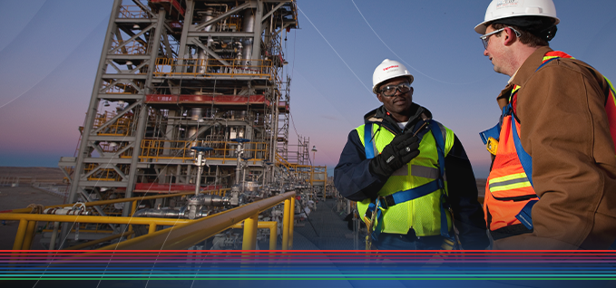 ExxonMobil employees working CCS in LaBarge Wyoming