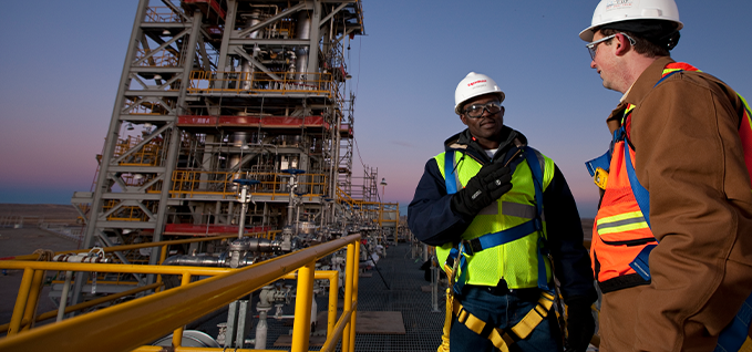 ExxonMobil employees working CCS in LaBarge Wyoming