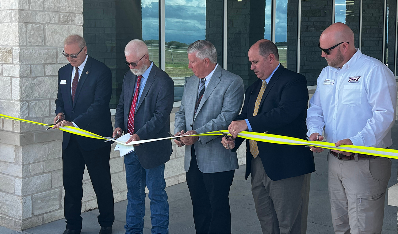 TEEX complex ribbon cutting