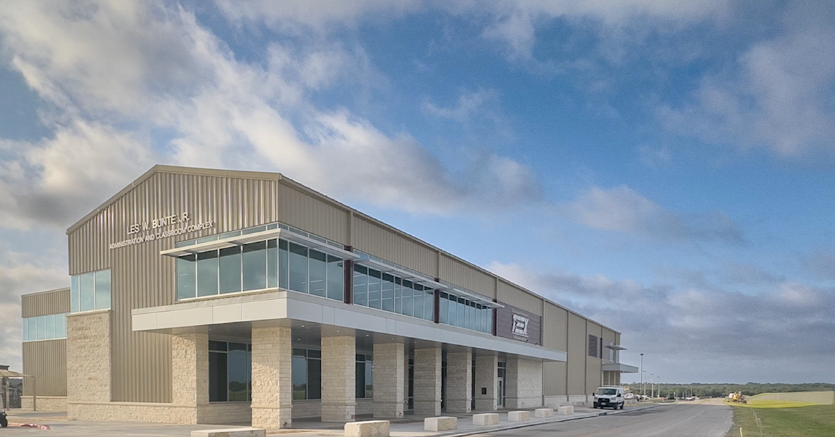 TEEX complex building ribbon cutting