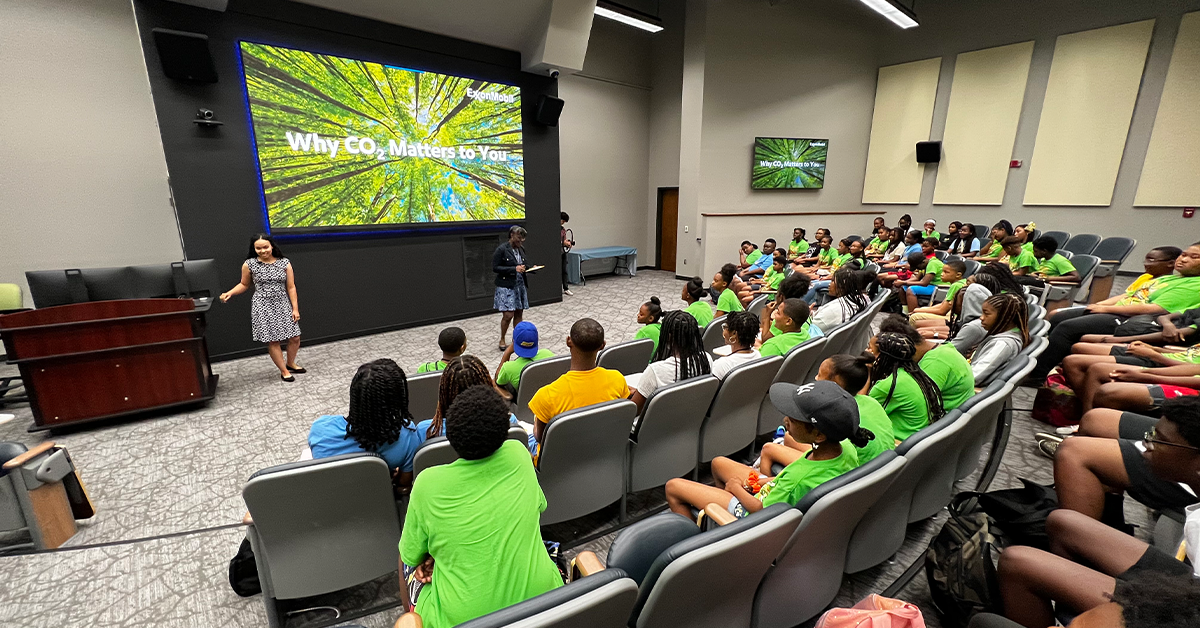 CO2 presentation at stem camp